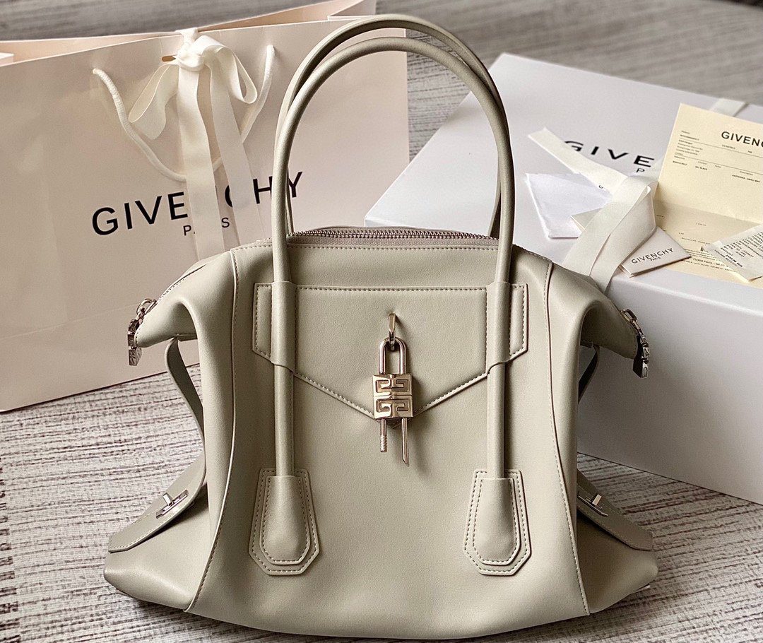 Givenchy Small Antigona Soft Bag Beige For Women, Women’s Handbags, Shoulder Bags 17.7in/45cm GVC 