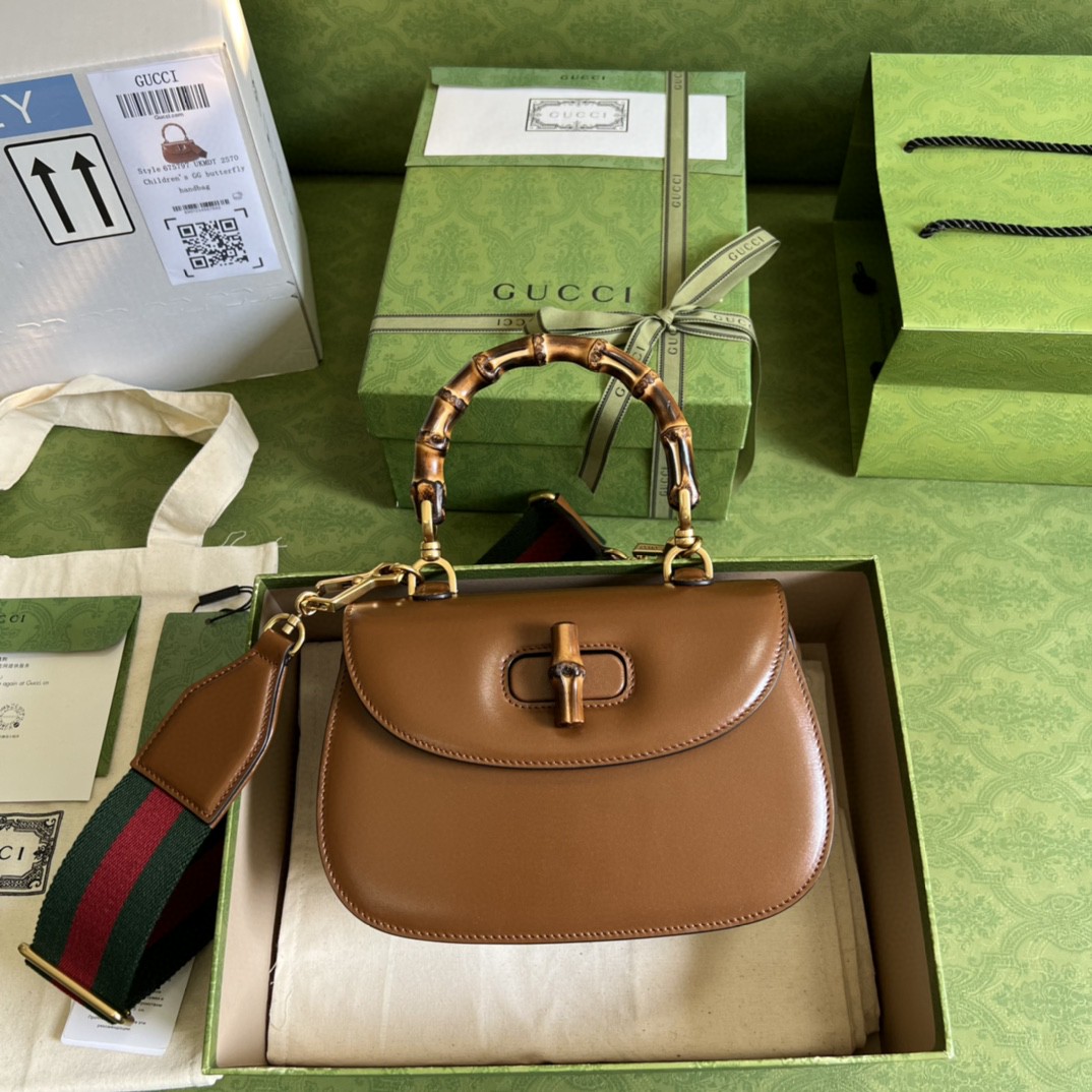 Gucci Bamboo 1947 Small Top Handle Bag Cuir For Women 8,3in/21cm 675797 10ODT 2579