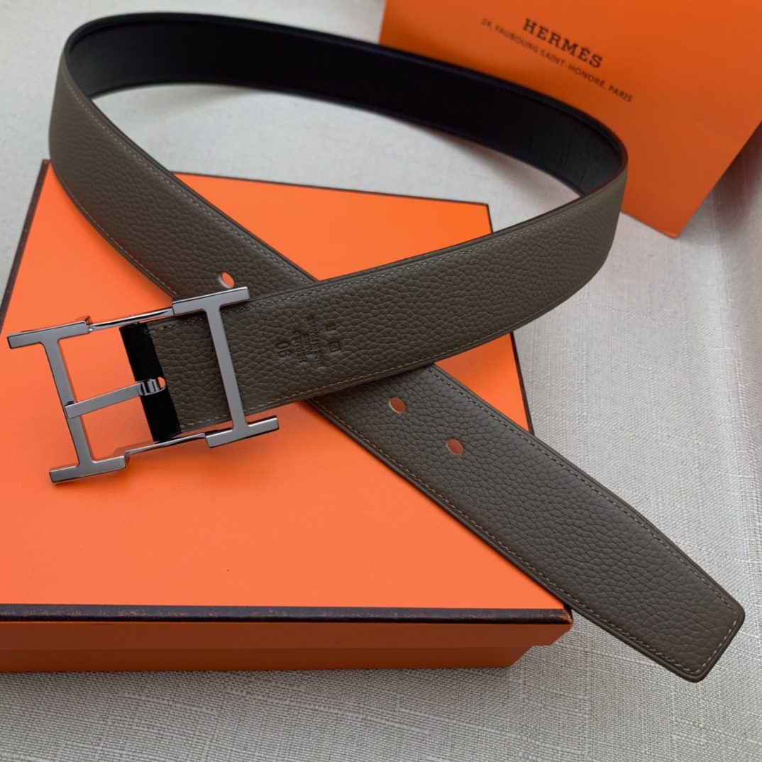 Hermes H Belt Buckle & Reversible Brown For Women, Women Belt