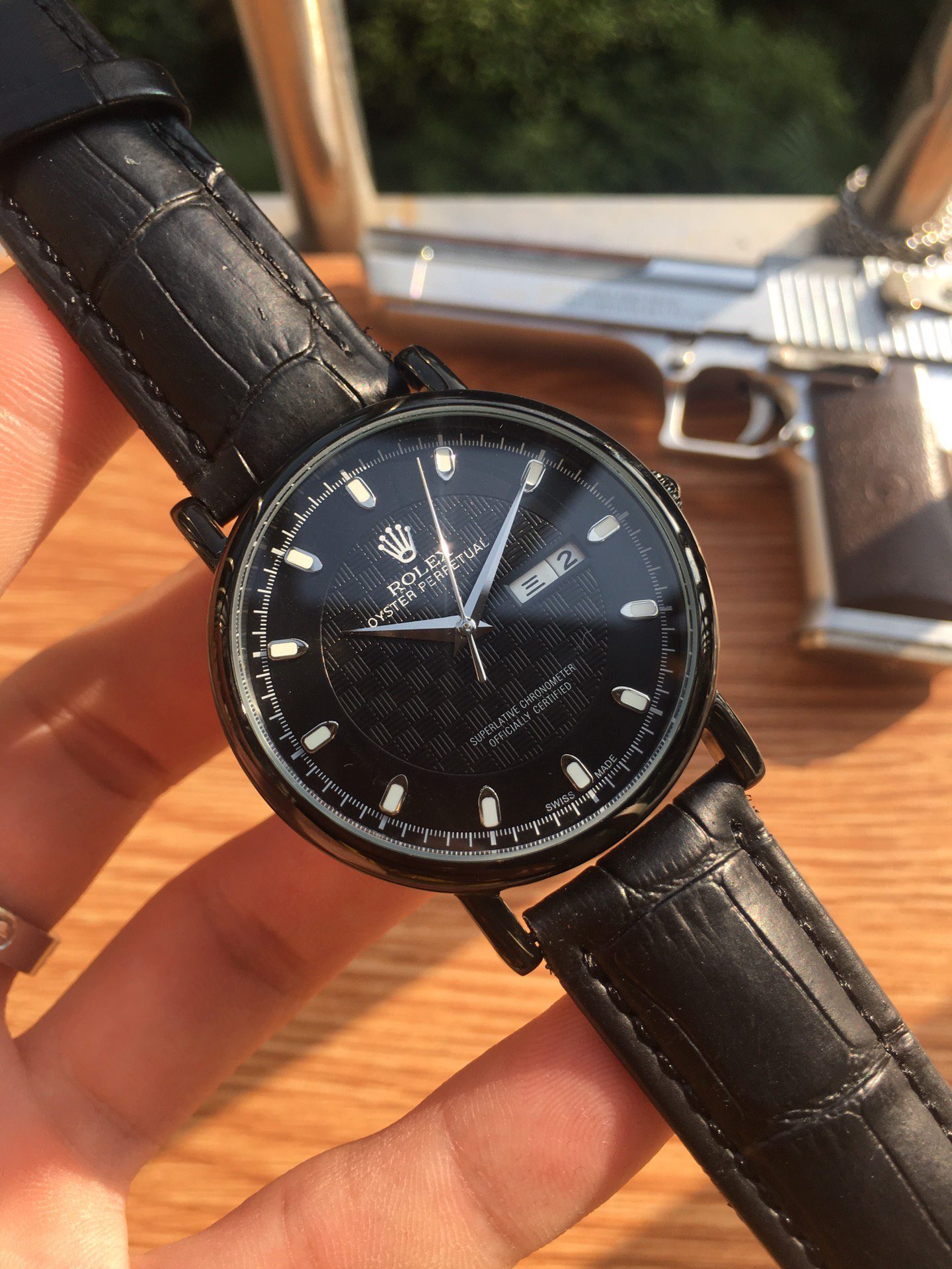 Rolex Datejust 41 Black Metal Toned For Men