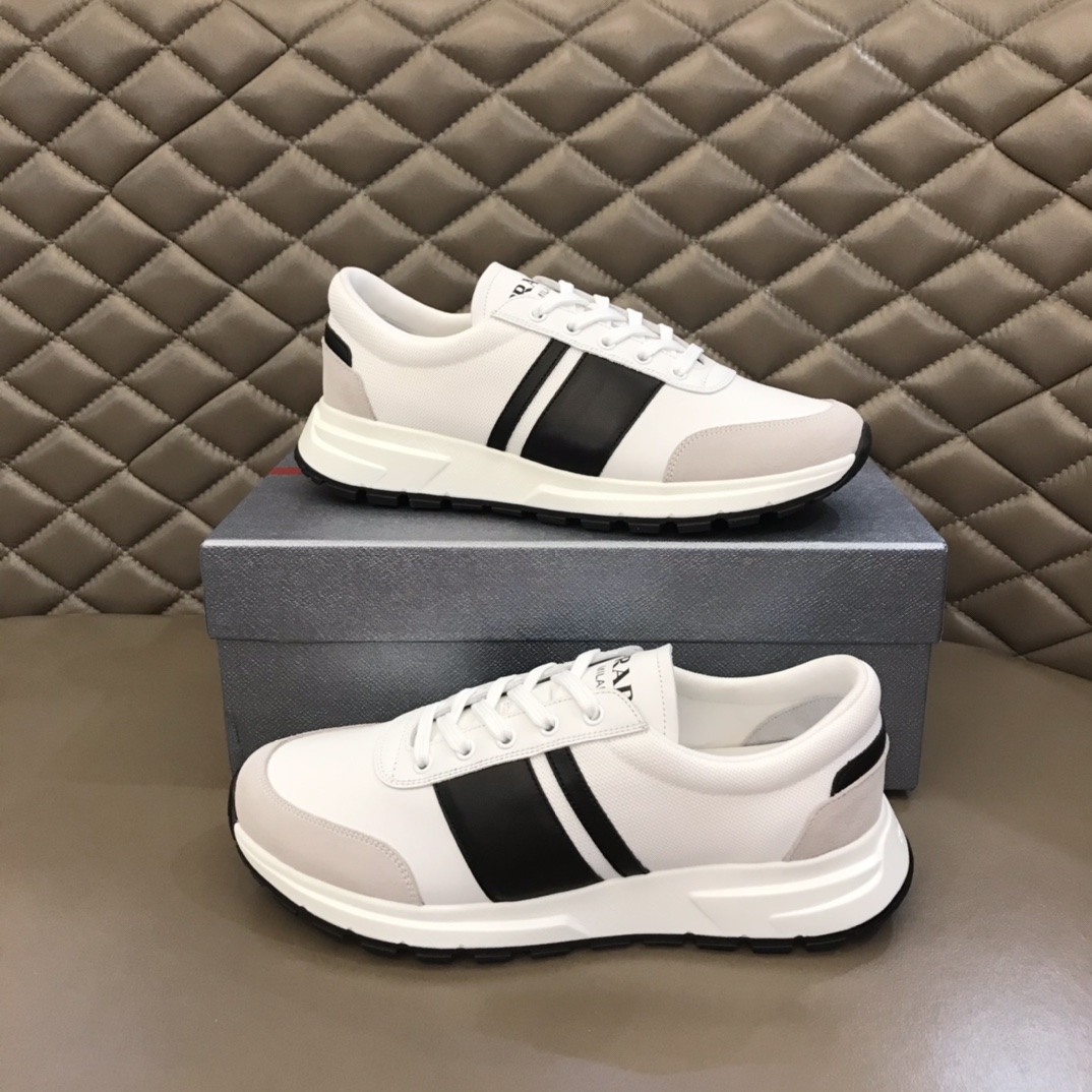 Prada Sneakers White/Black For Men 1.6in/40mm Prada