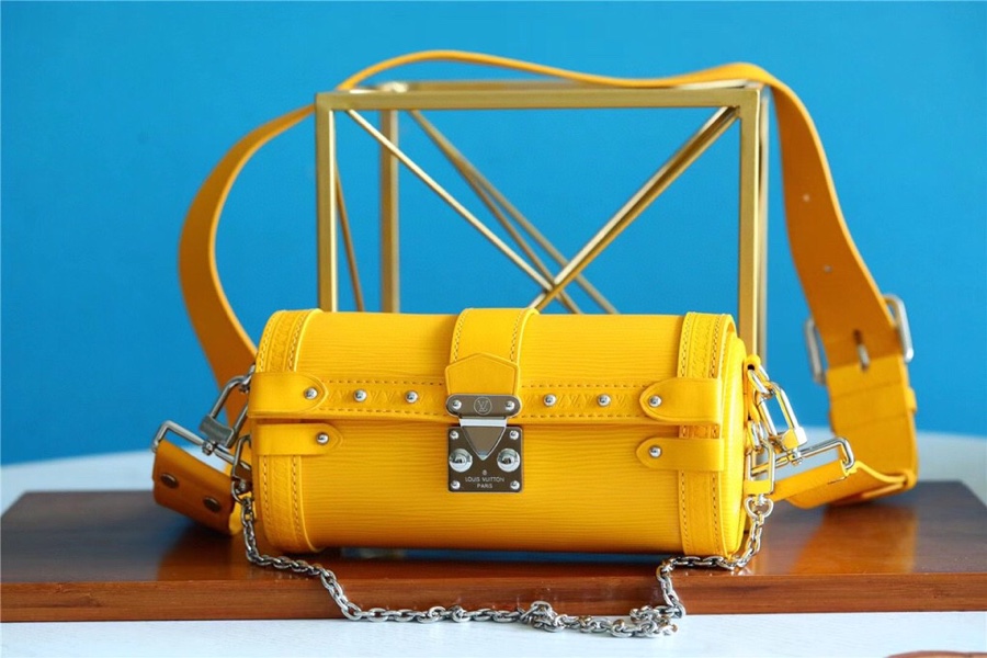 Louis Vuitton Papillon Trunk Epi Yellow For Women, Women’s Bags, Shoulder And Crossbody Bags 7.5in/19cm LV 