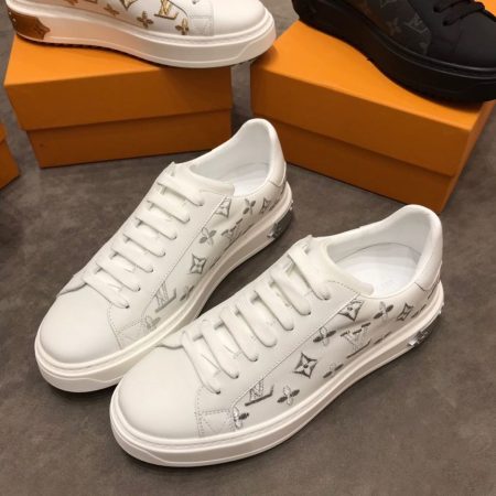 Louis Vuitton Time Out Sneaker White/Silver For Women LV