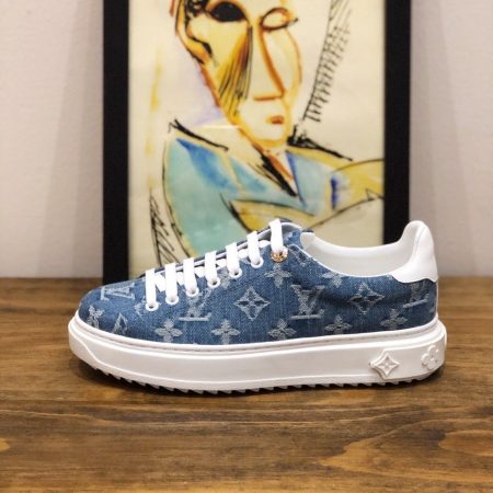 Louis Vuitton Time Out Sneaker Blue For Women LV