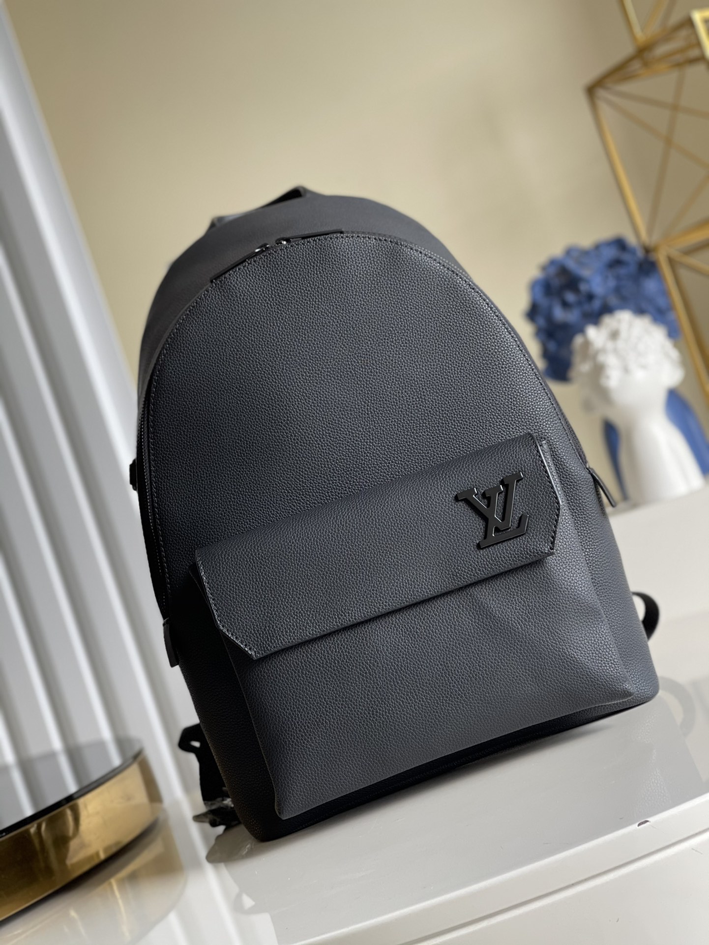 Louis Vuitton LV Aerogram Backpack Black For Men, Men’s Bags 43cm LV M57079