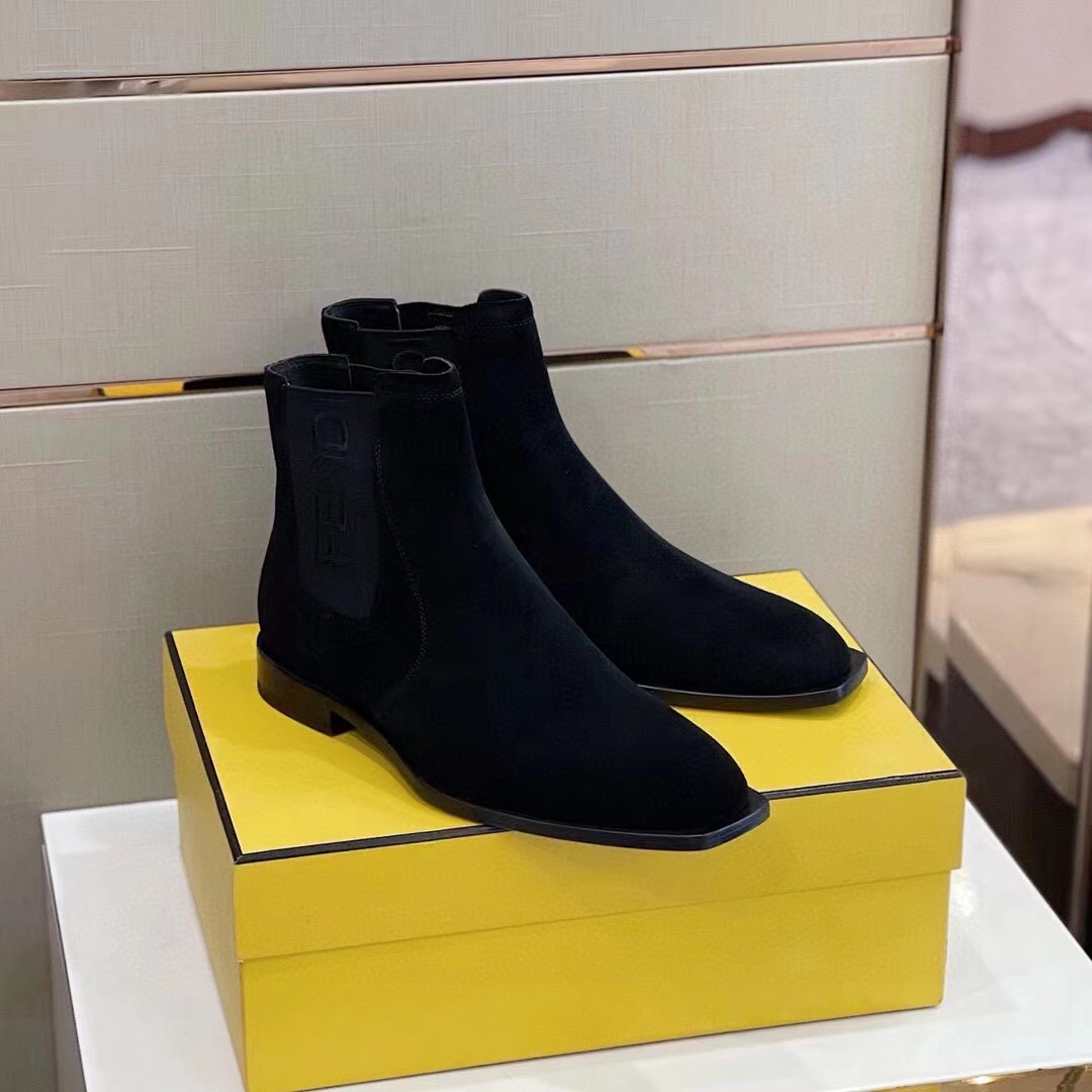 Fendi Force Ankle Boots Black For Men
