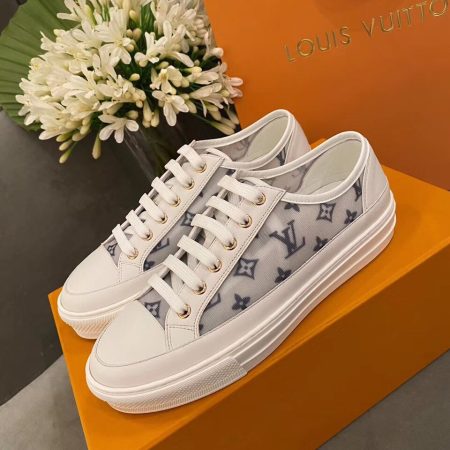 Louis Vuitton Stellar Sneaker Monogram Denim White/Blue For Women LV
