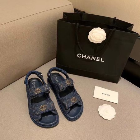 Chanel Sandals Blue For Women, Women’s Shoes