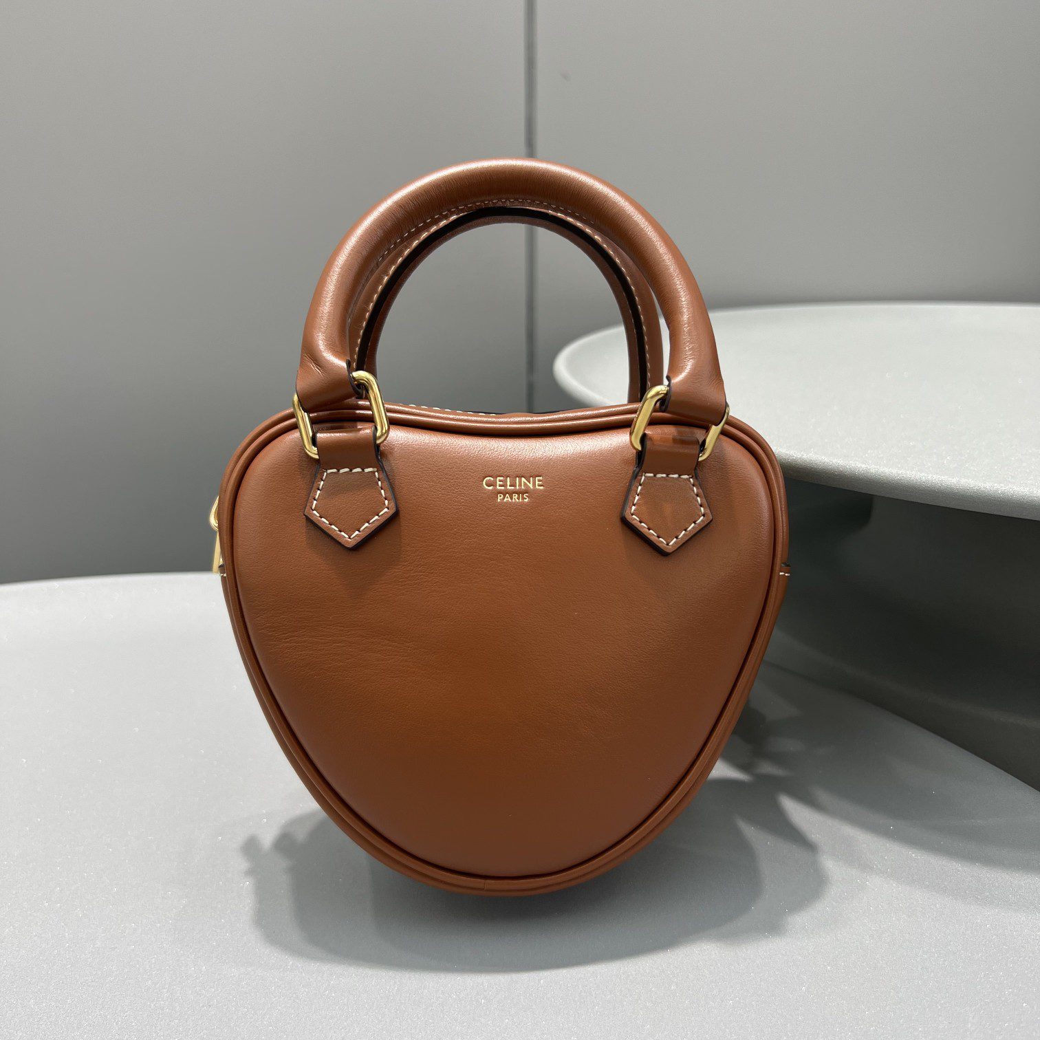 Celine Medium Celine Heart Brown For Women 6in/14.5cm 198223DUA.04LU