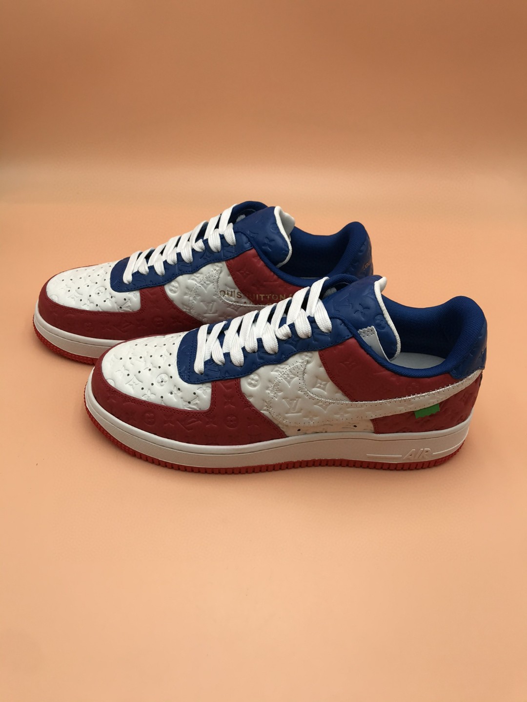 Nike Air Force 1 x Louis Vuitton Blue/White/Red For Men