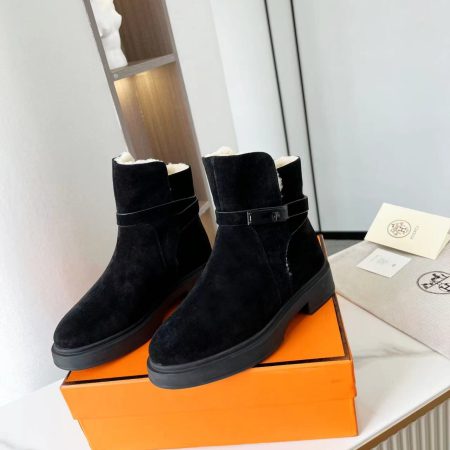 Hermes Veo Ankle Boot Black For Women, Women’s Shoes H212113Z