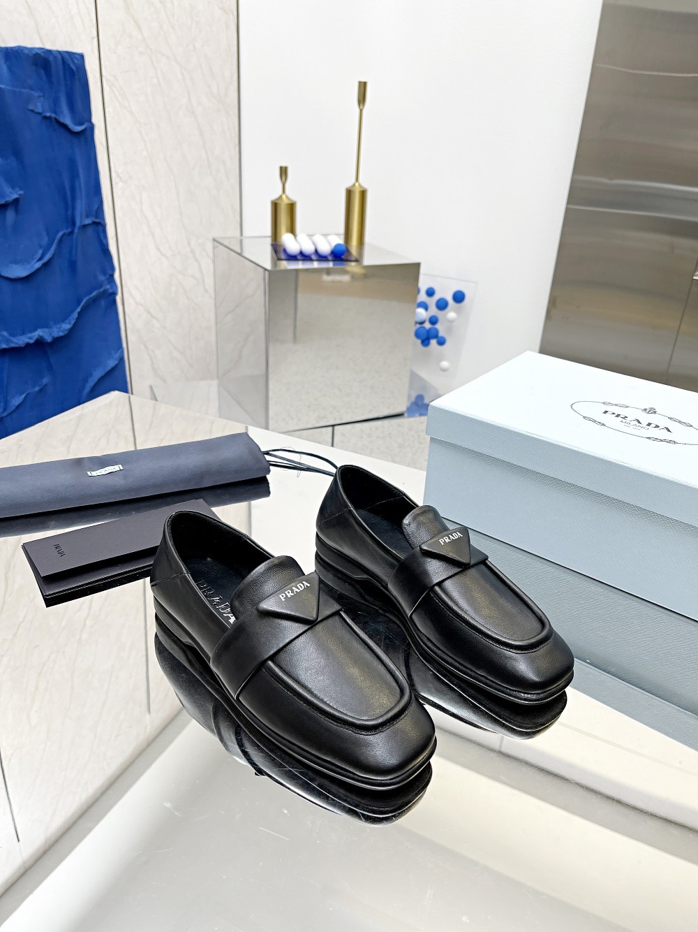 Prada Patent Loafers Black For Women Prada 