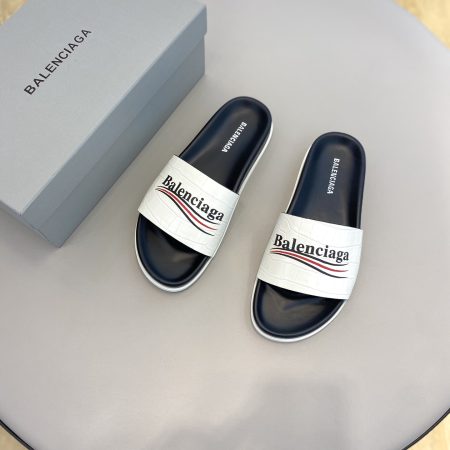 Balenciaga Pool Slide Sandal White For Women