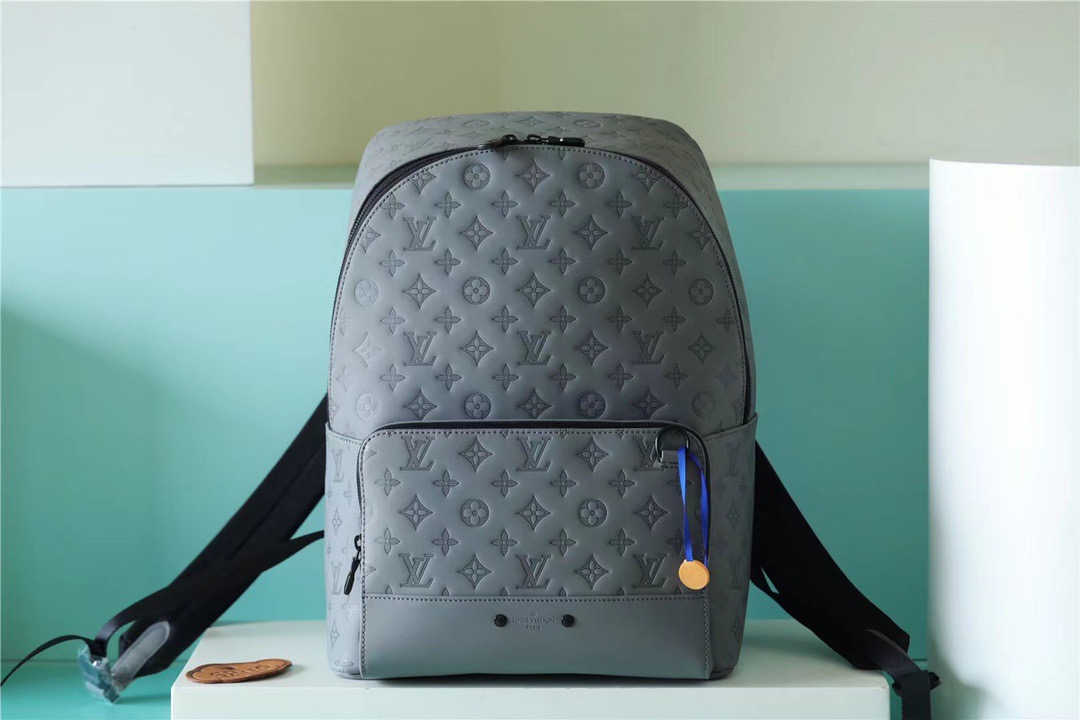 Louis Vuitton Racer Backpack Monogram Shadow Grey For Men, Men’s Bags 41cm LV M46105