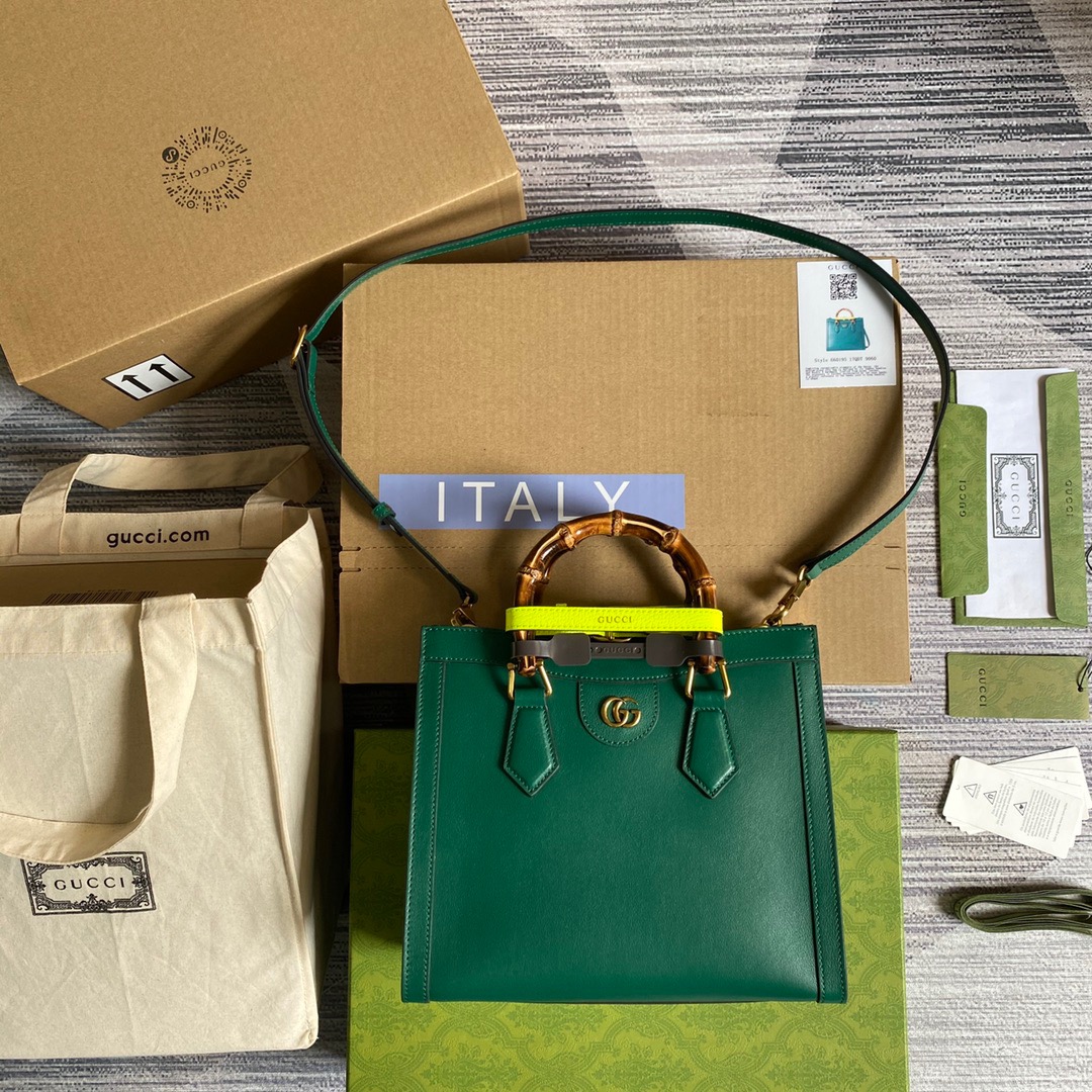 Gucci Diana Small Tote Bag Green For Women, Women’s Bags 11in/27cm Gucci ‎