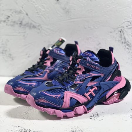 Balenciaga Track.2 Clear Sole Trainers Dark Purple For Women