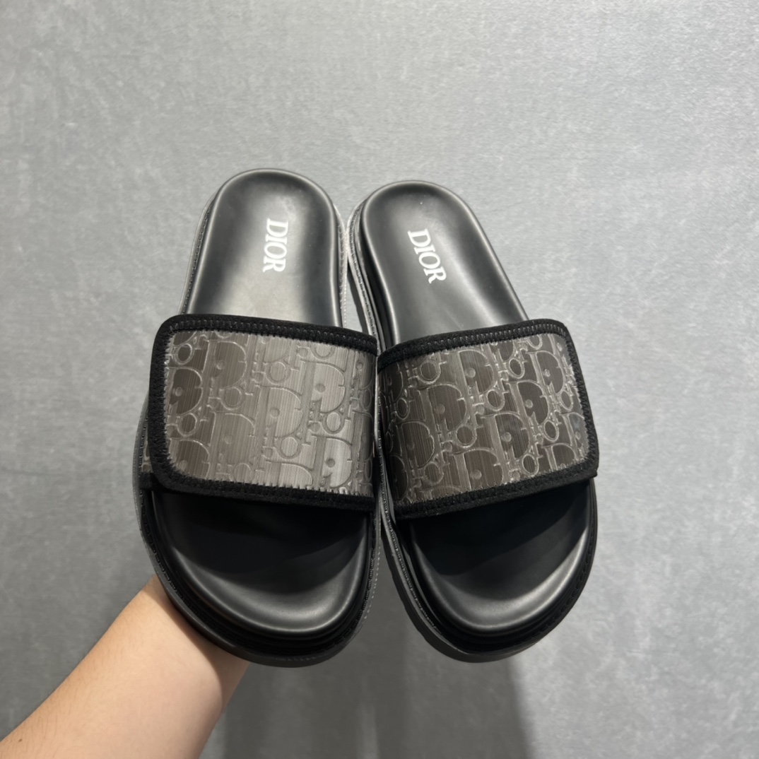 Christian Dior Alpha Sandal Black For Men CD