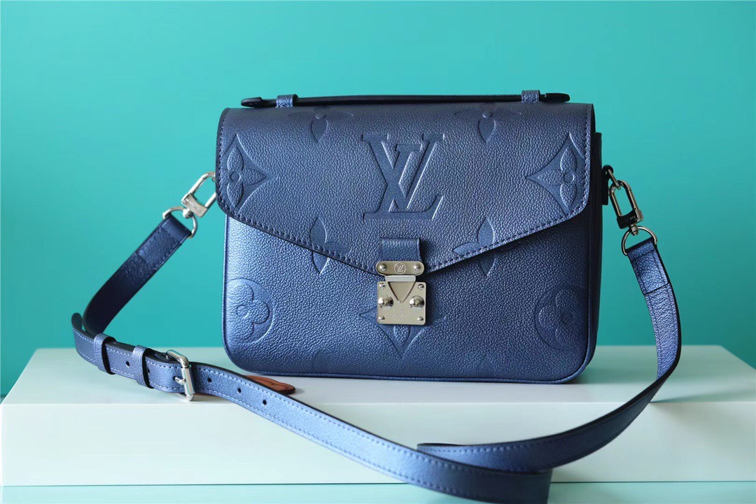 Louis Vuitton Pochette Metis Monogram Canvas Navy Blue For Women, Women’s Handbags, Shoulder Bags And Crossbody Bags 9.8in/25cm LV