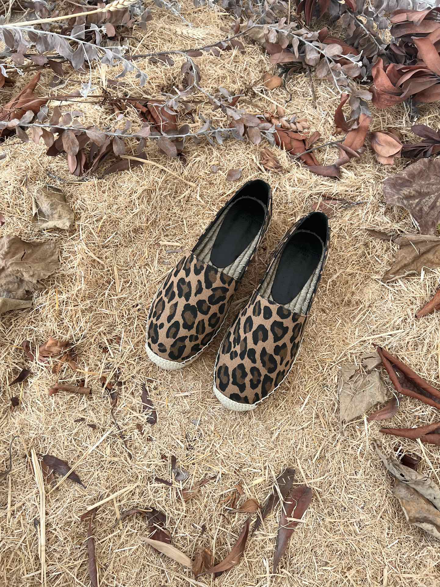 Yves Saint Laurent Women’s Ysl Embroidered Espadrilles Brown For Women YSL