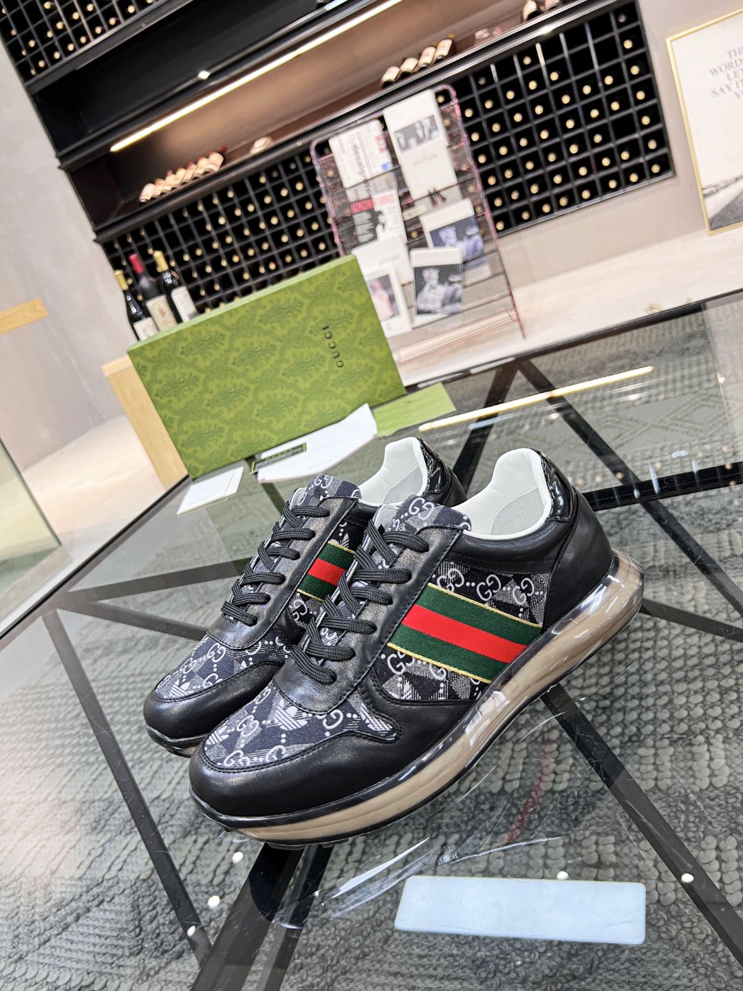 Gucci x Adidas Men’s Gucci Sneakers With Web Black For Men