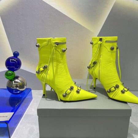 BALENCIAGA Cagole Bootie Yellow For Women