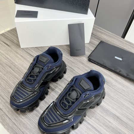 Prada Cloudbust Thunder Sneakers Black And Blue For Women Prada 