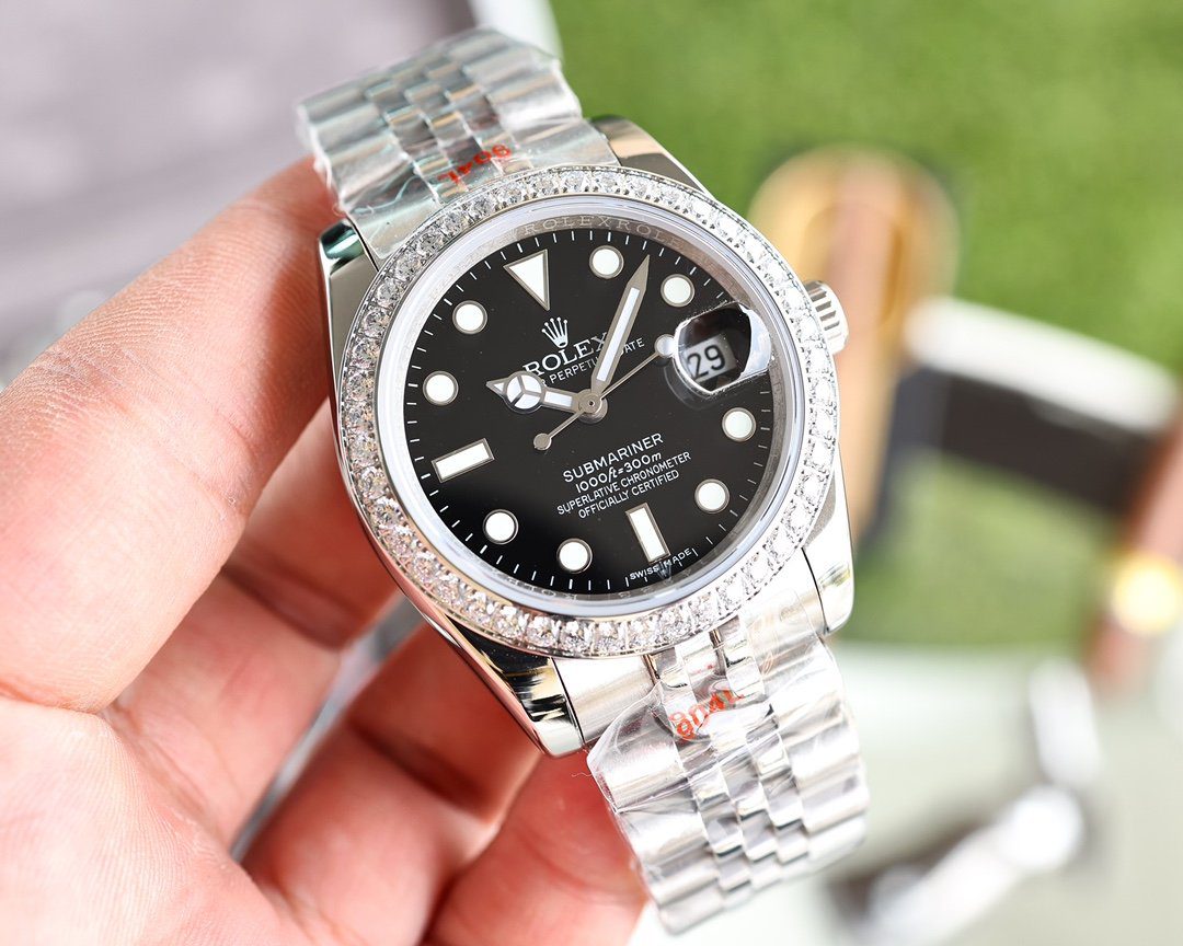 Rolex Submariner Date 41mm Silver Toned For Men