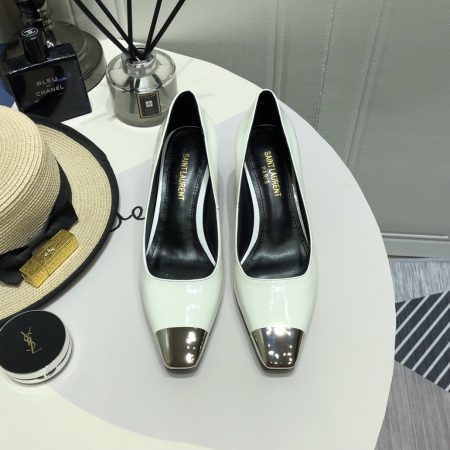 Yves Saint Laurent Women’s Blade Slingback Pumps White For Women YSL