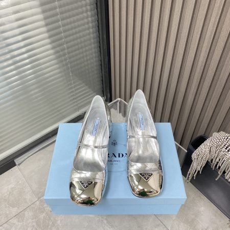 Prada Prada – Color Block With Rear Bridle Block Silver For Women Prada