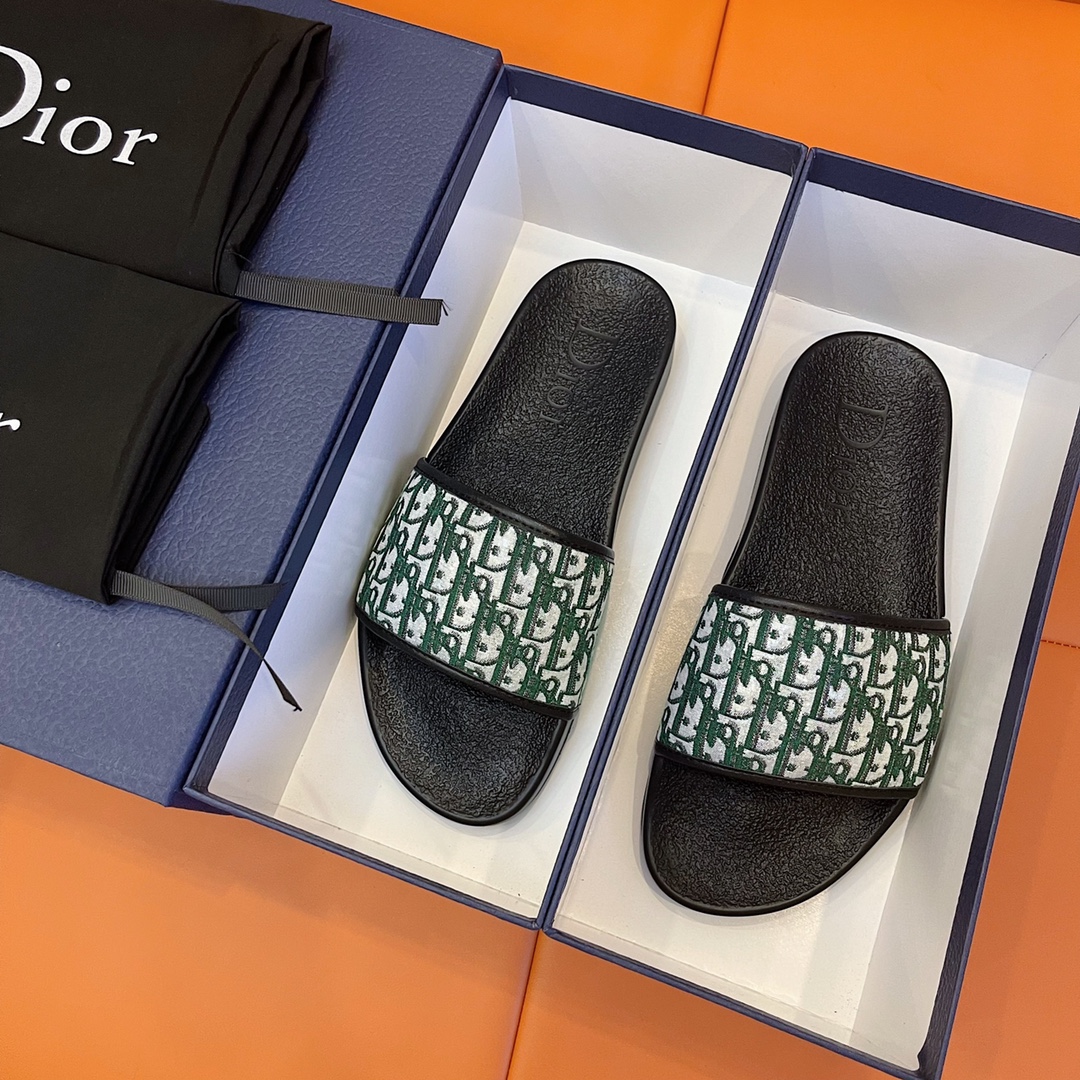 Christian Dior Aqua Sandal Black/White For Men CD