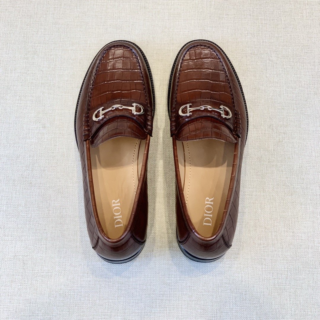Christian Dior Loafer With Horsebit Brown For Men CD