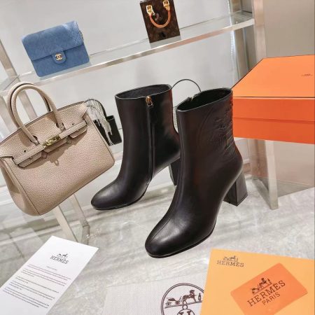 Hermes Ankle Boot Black For Women, Women’s Shoes