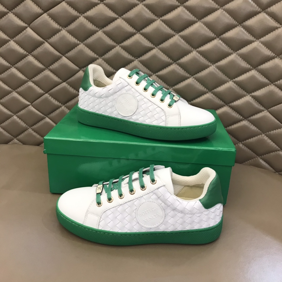 Bottega Veneta Men’s Sneakers White And Green For Men 85024