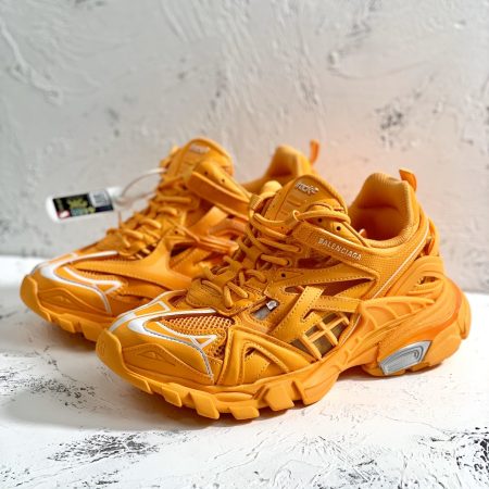 Balenciaga Track.2 Clear Sole Trainers Yellow For Women