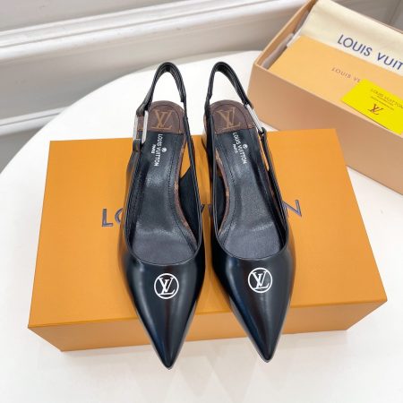 Louis Vuitton Magnetic Slingback Pump Black For Women LV 1A9O7U