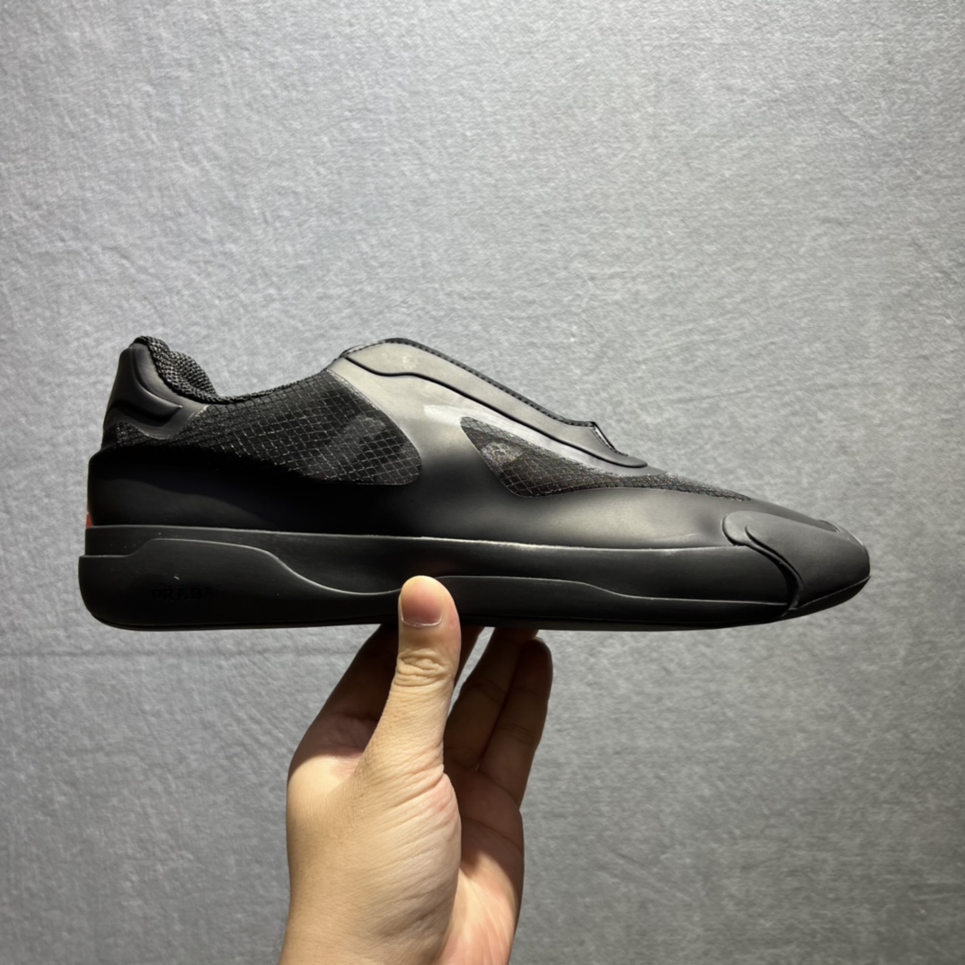 Prada A+P Luna Rossa 21 Sneakers Black For Men Prada 3E6447_OYQ_F0002_F_005