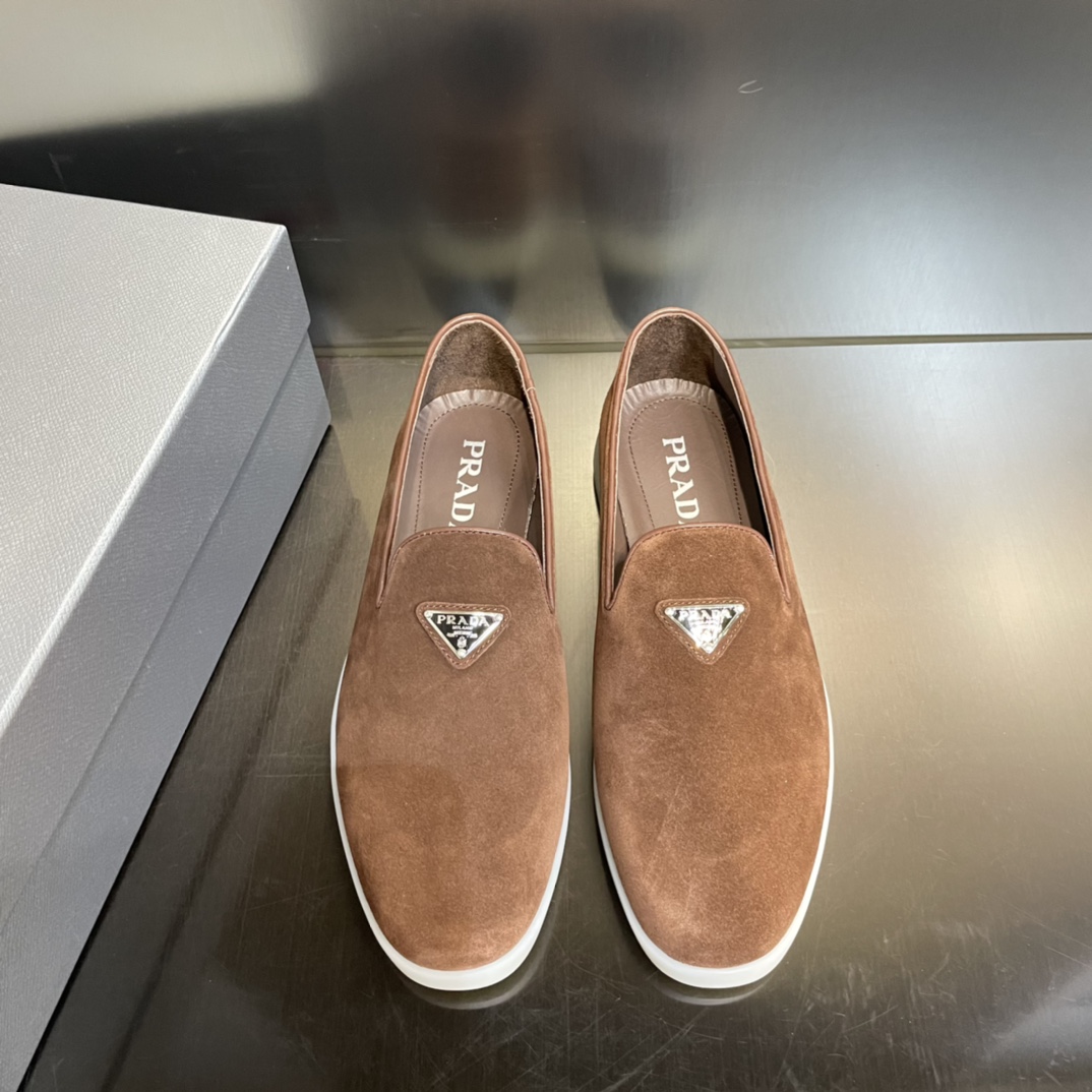 Prada Slippers Brown For Men 0.6in/15mm Prada 2DG121_103_F0003