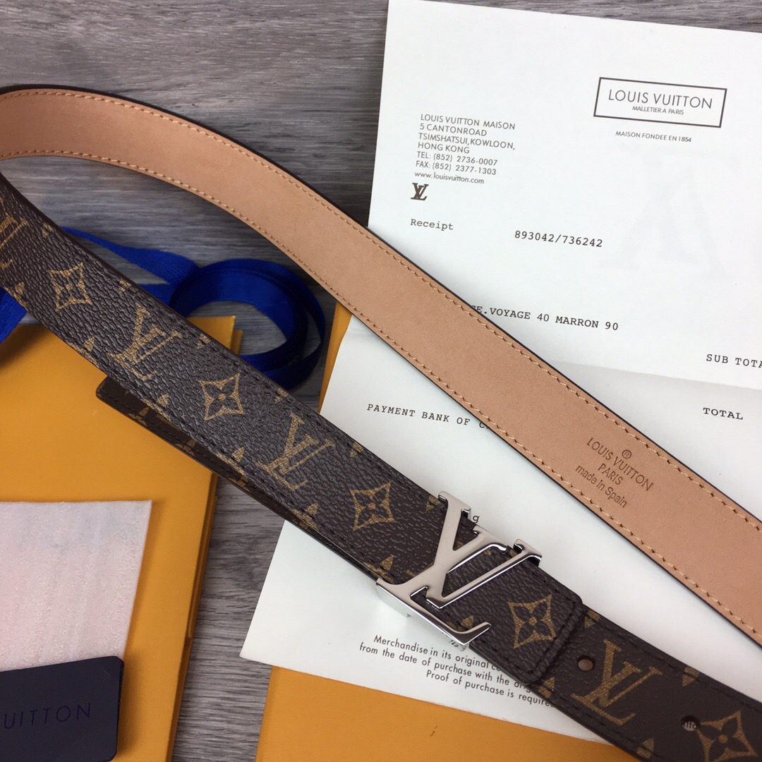 Louis Vuitton LV Iconic Reversible Belt Monogram Canvas, LV Women Belt M0527V