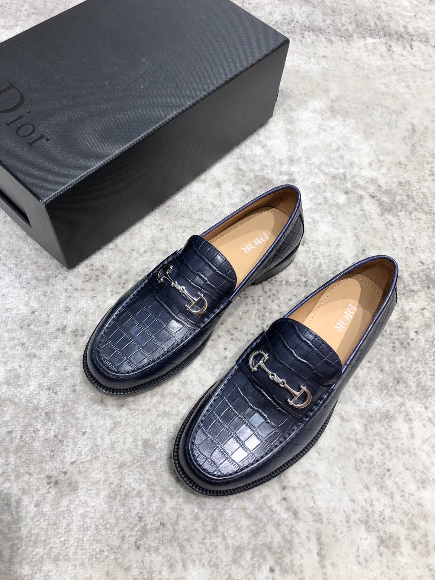 Christian Dior Loafer With Horsebit Black For Men CD