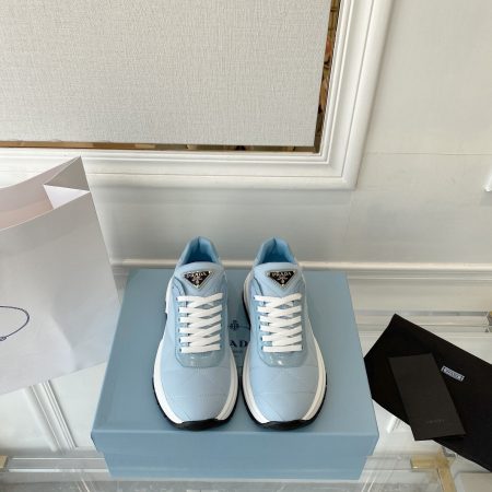 Prada Prax 01 Nylon Sneakers Blue For Women Prada 
