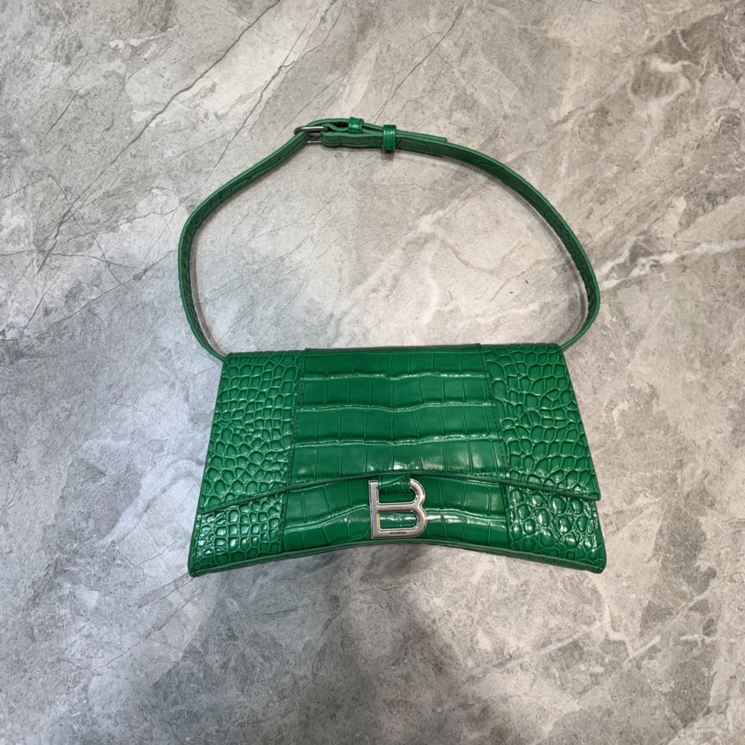 BALENCIAGA Hourglass Handbag In Green, For Women, Women’s Bags 9.8in/25cm