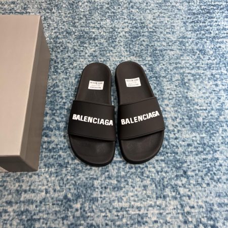 Balenciaga Pool Slide Sandal Black For Women