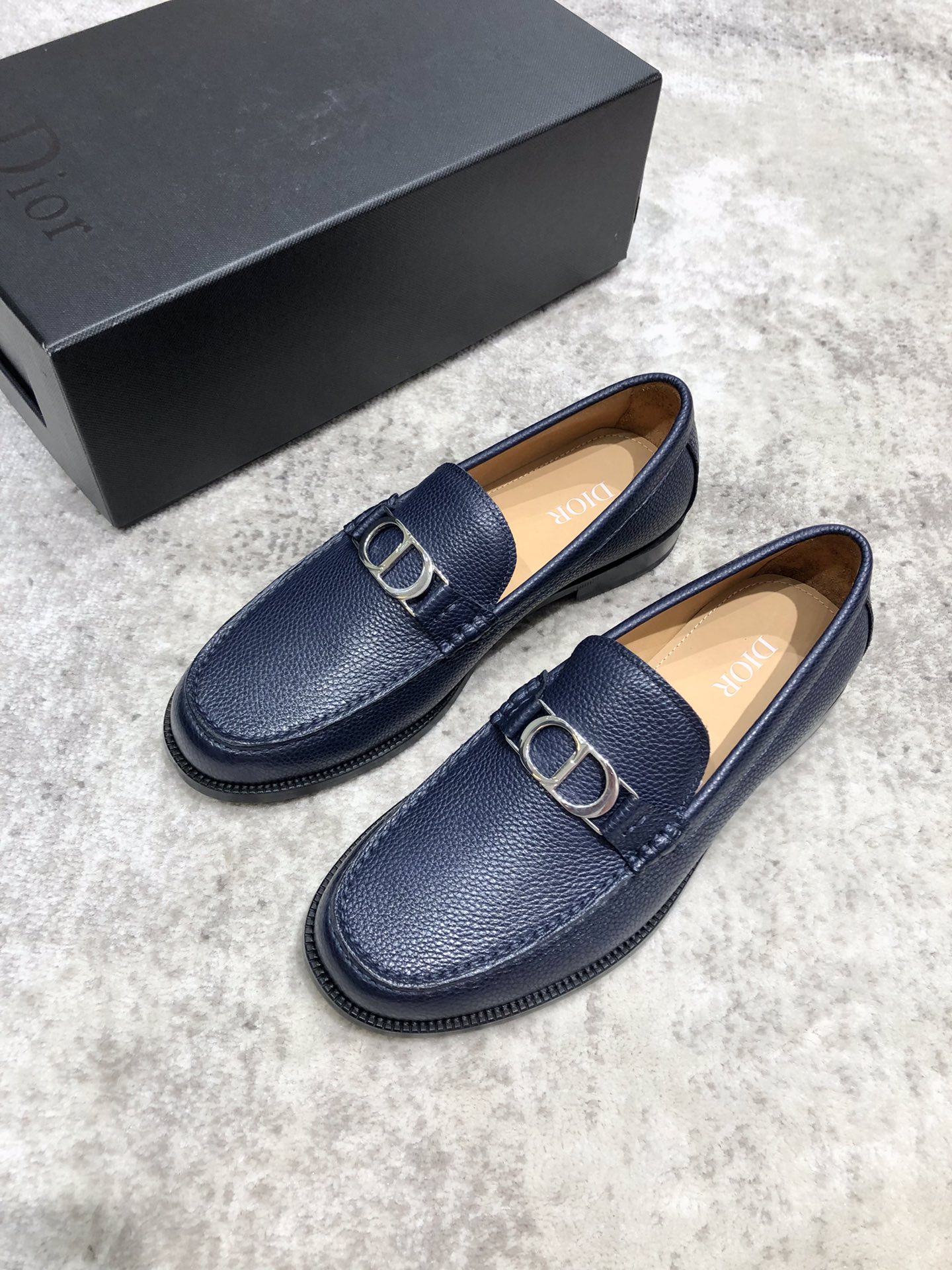 Christian Dior Loafer Dark Blue For Men CD