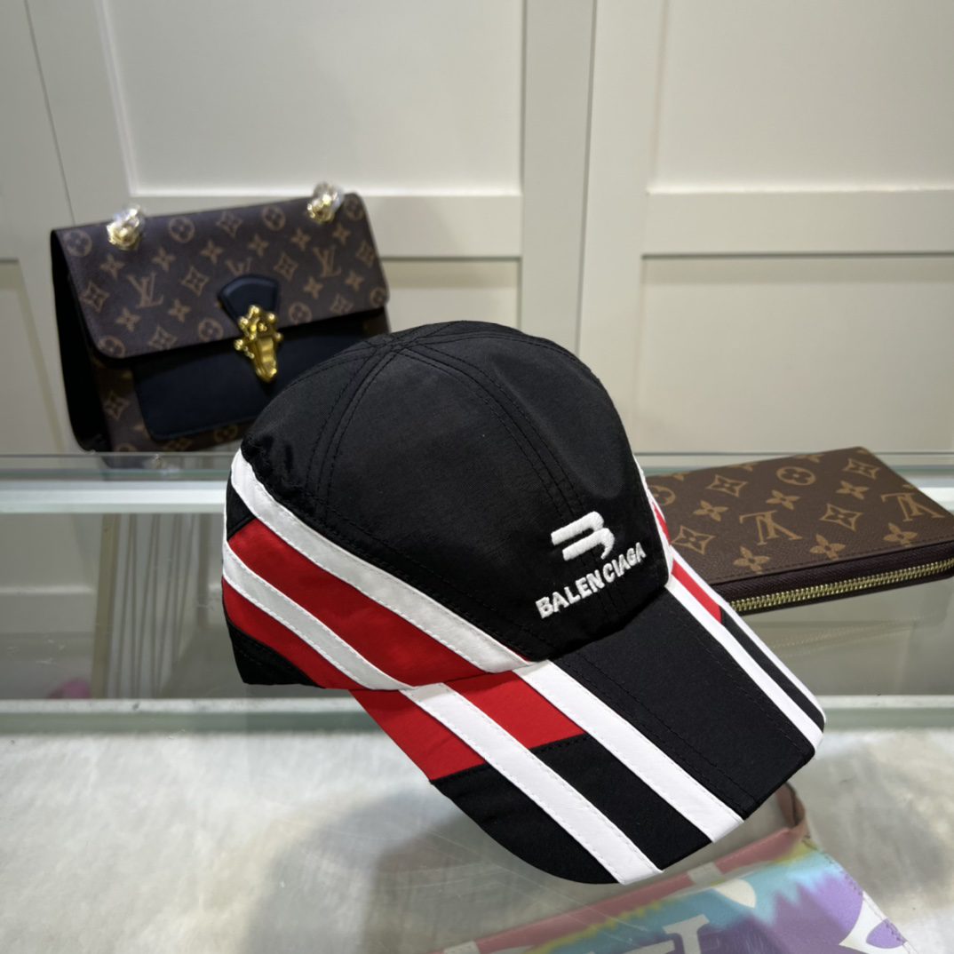 BALENCIAGA Logo Visor Cap Black Cap