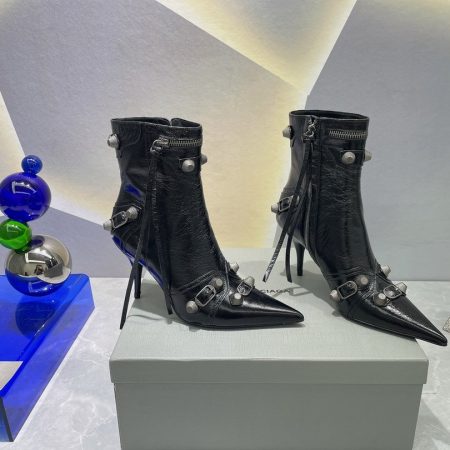 BALENCIAGA Cagole Bootie Black For Women 694379WAD4E1081