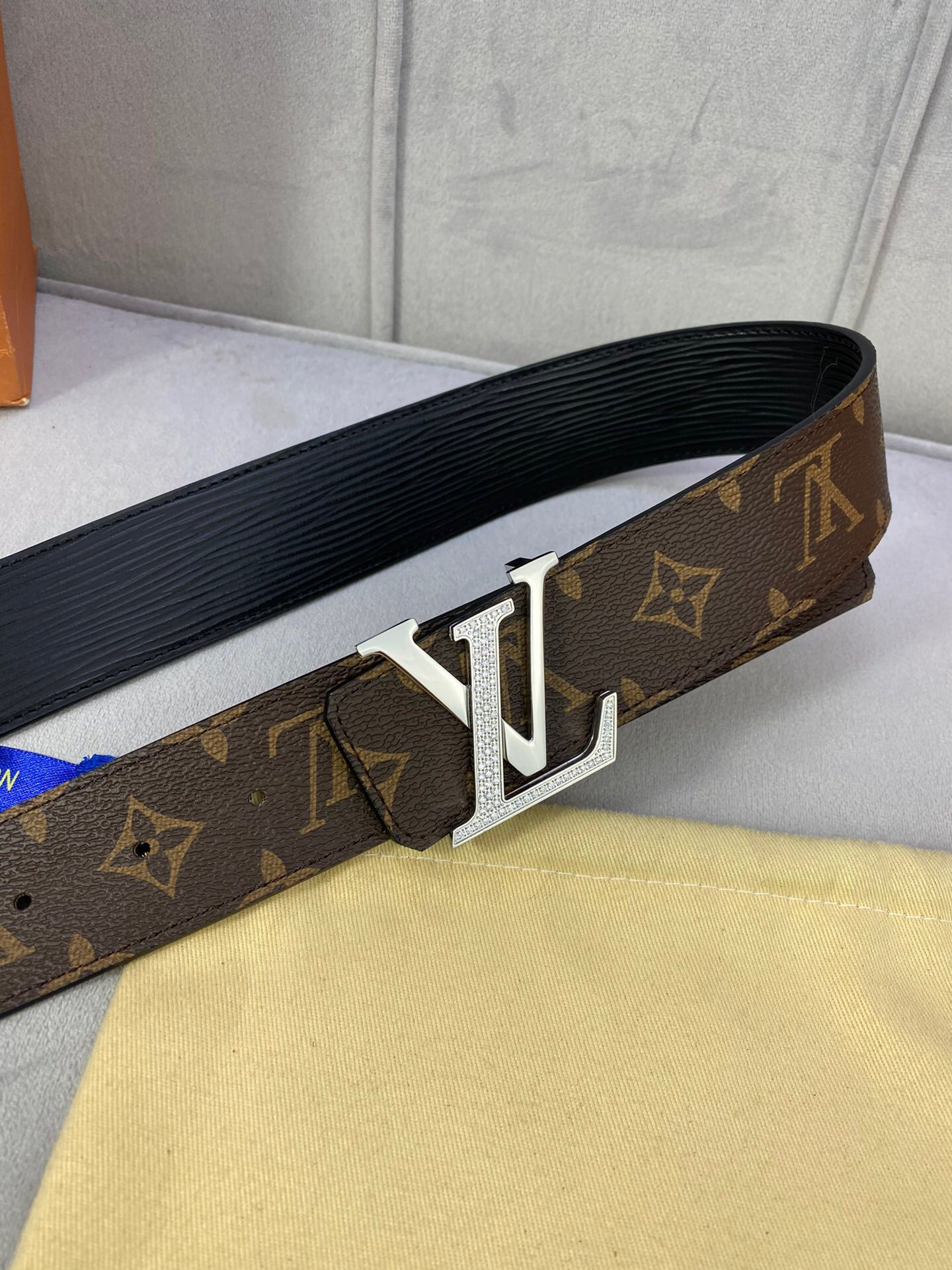 Louis Vuitton LV Diamond Reversible Belt Monogram Canvas, LV Women Belt