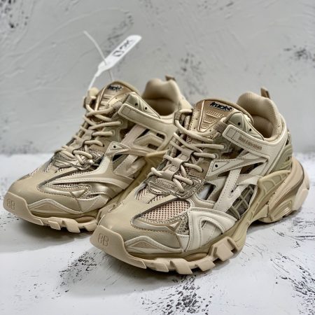 Balenciaga Track.2 Clear Sole Trainers Beige For Women