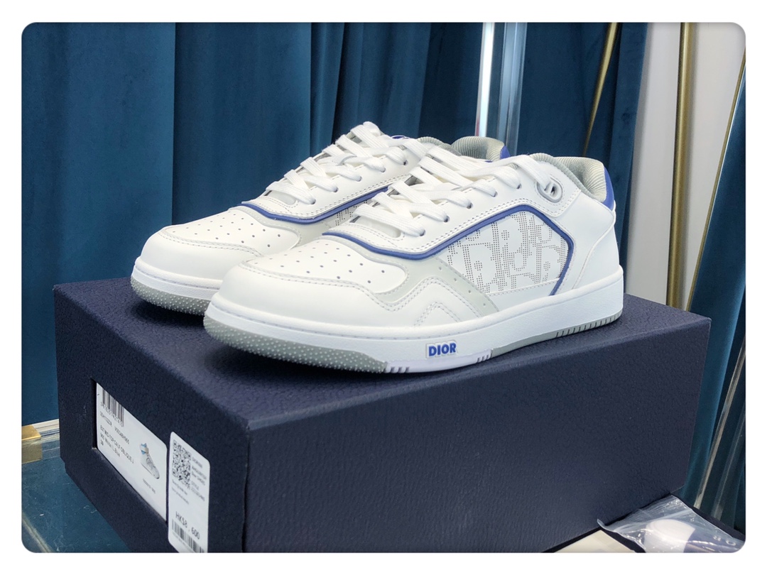 Christian Dior B27 Low-Top Sneaker White/Blue For Men CD