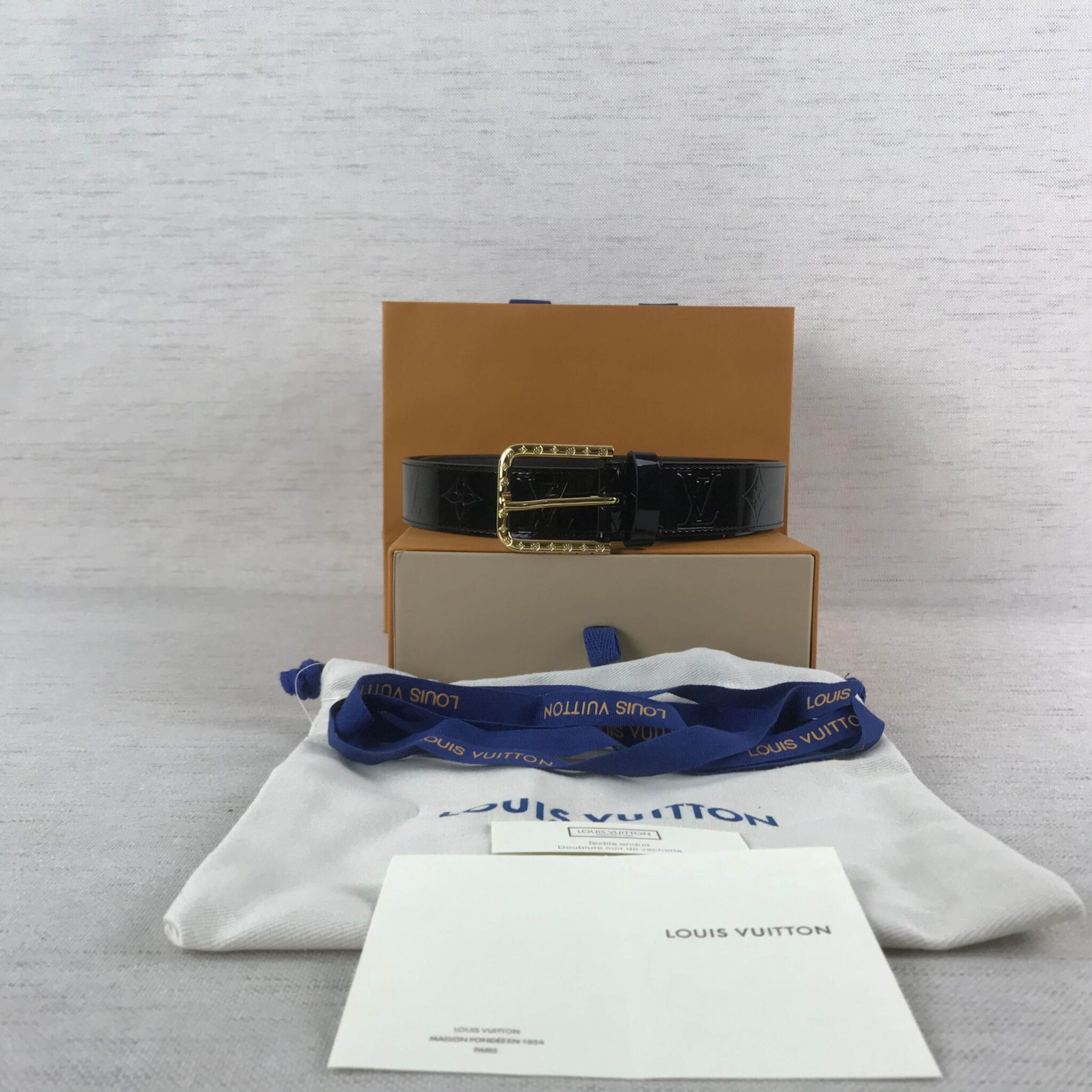 Louis Vuitton Daily LV Belt Monogram Vernis, LV Women Belt M0201U