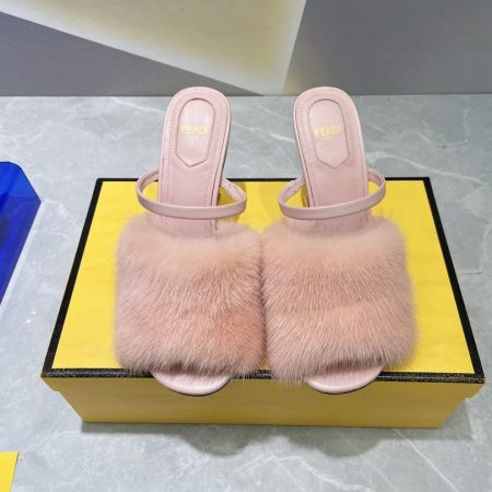 Fendi First Pink Mink High-Heeled Sandals For Women 8R8212AHGHF1FFZ